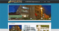 Desktop Screenshot of mukuthotels.com